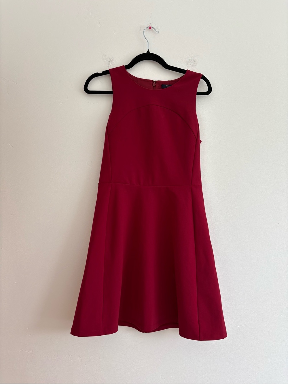 Madewell Adore Me Sleeveless Red Dress Skater Minimalist Career Office Size 6